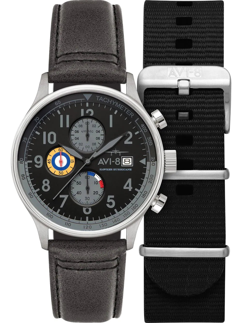 AVI-8 AV-4011-0U Mens Watch Hawker Hurricane Chronograph 43 mm 5ATM