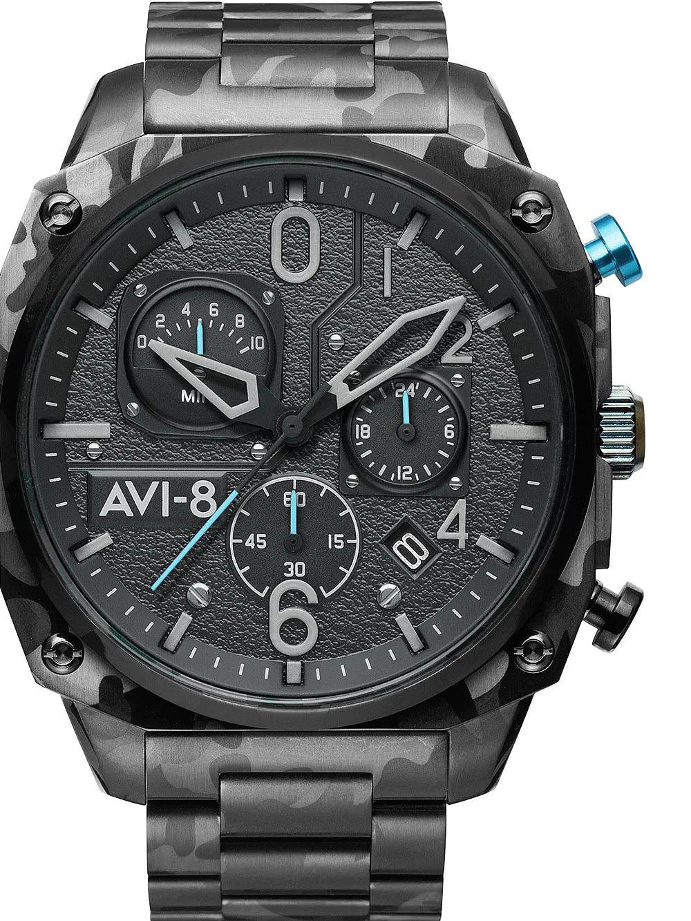 AVI-8 AV-4052-11 Hawker Hunter Chronograph Mens Watch 45mm 5ATM