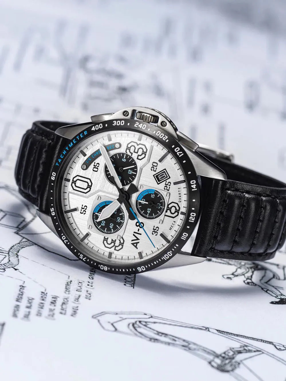 AVI-8 AV-4077-01 P-51 Mustang Chronograph 43mm 5ATM