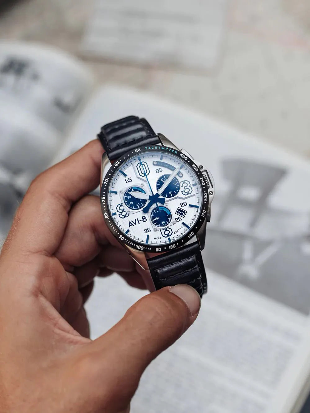 AVI-8 AV-4077-01 P-51 Mustang Chronograph 43mm 5ATM