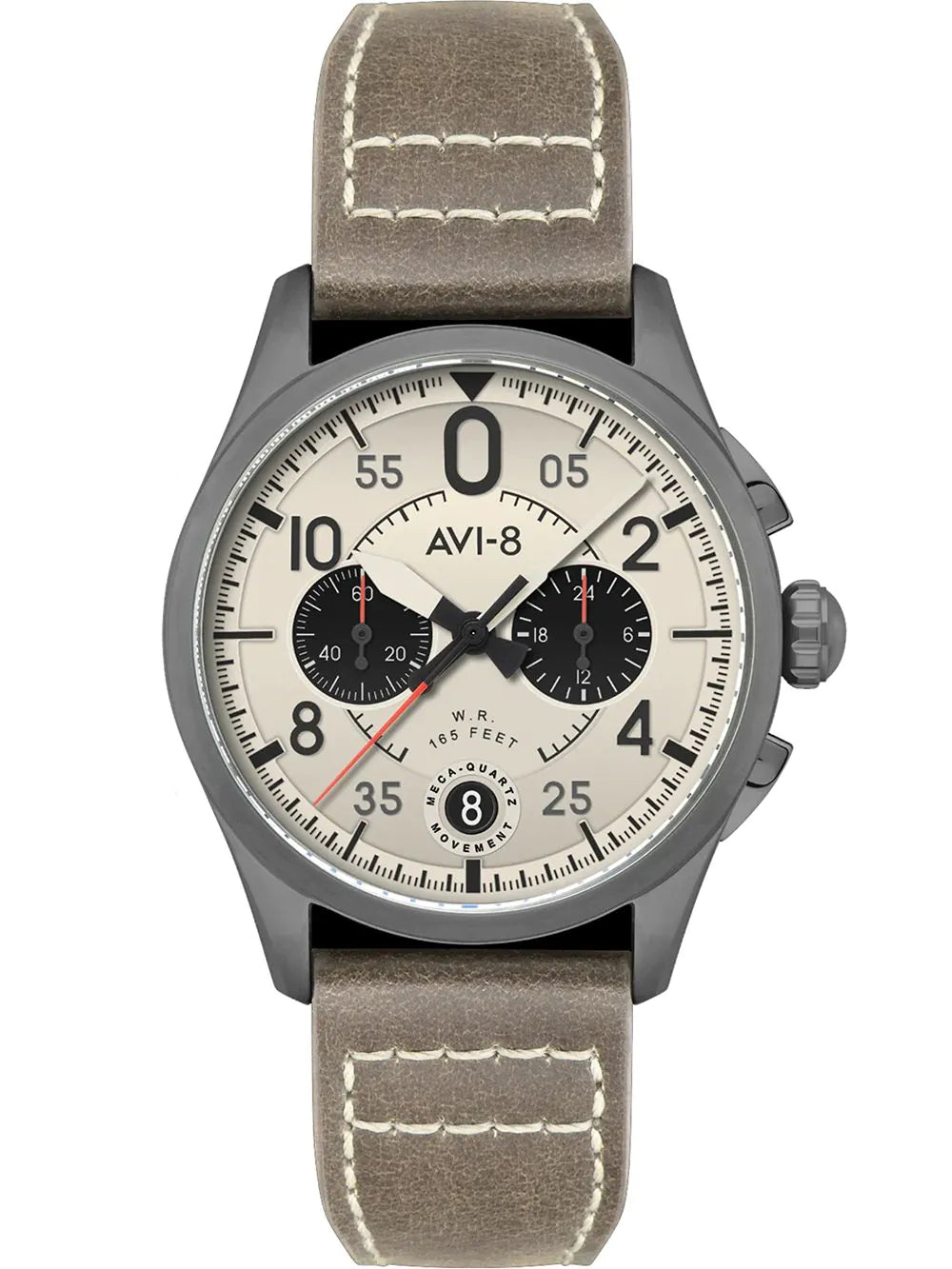 AVI-8 AV-4089-06 Mens Watch Spitfire Lock Chronograph 42mm 5ATM