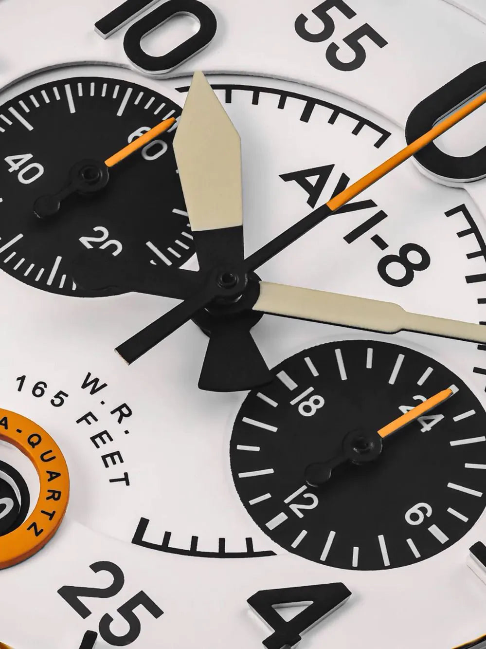 AVI-8 AV-4089-0B Mens Watch Spitfire Lock Chronograph 42mm 5ATM