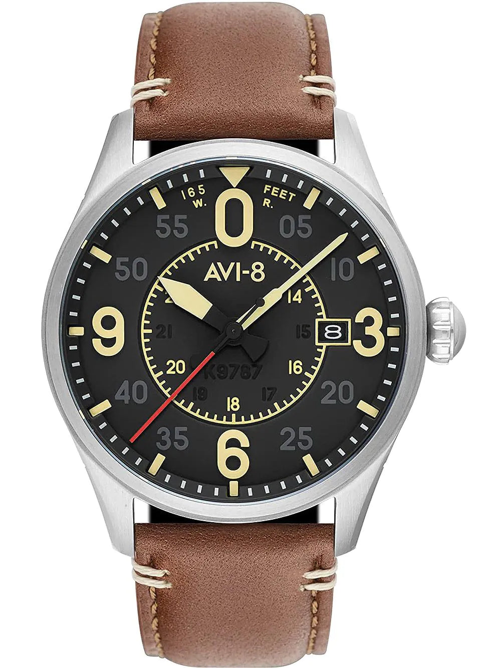 AVI-8 AV-4090-01 Spitfire Automatic Mens Watch 42mm 5ATM