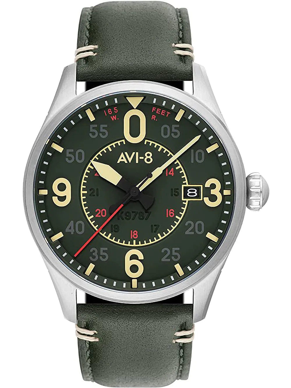 AVI-8 AV-4090-03 Spitfire Automatic Mens Watch 42mm 5ATM