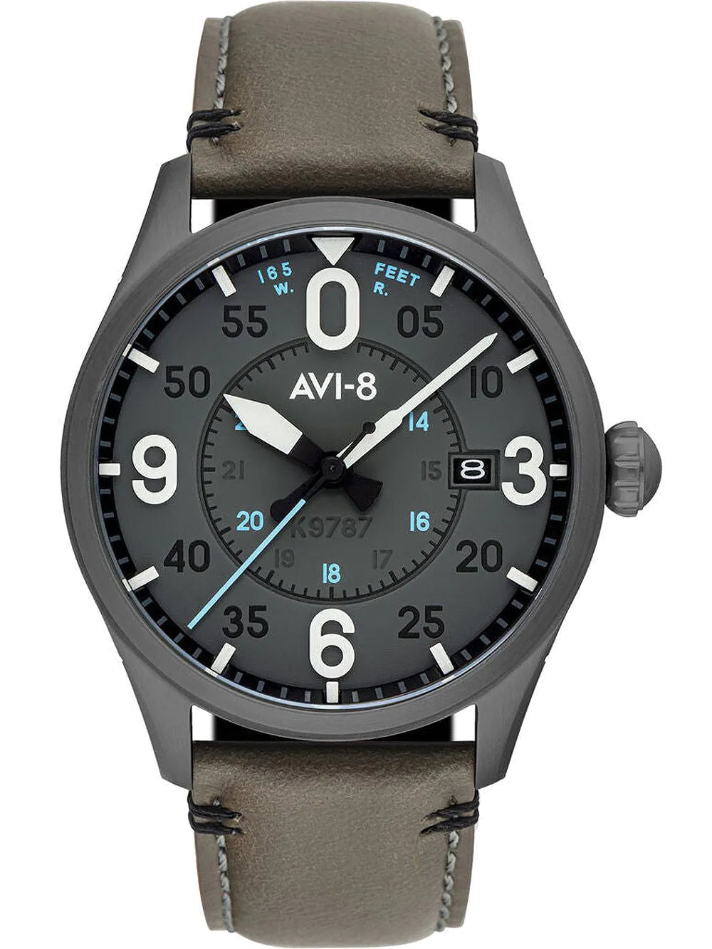 AVI-8 AV-4090-04 Spitfire Automatic Mens Watch 42mm 5ATM