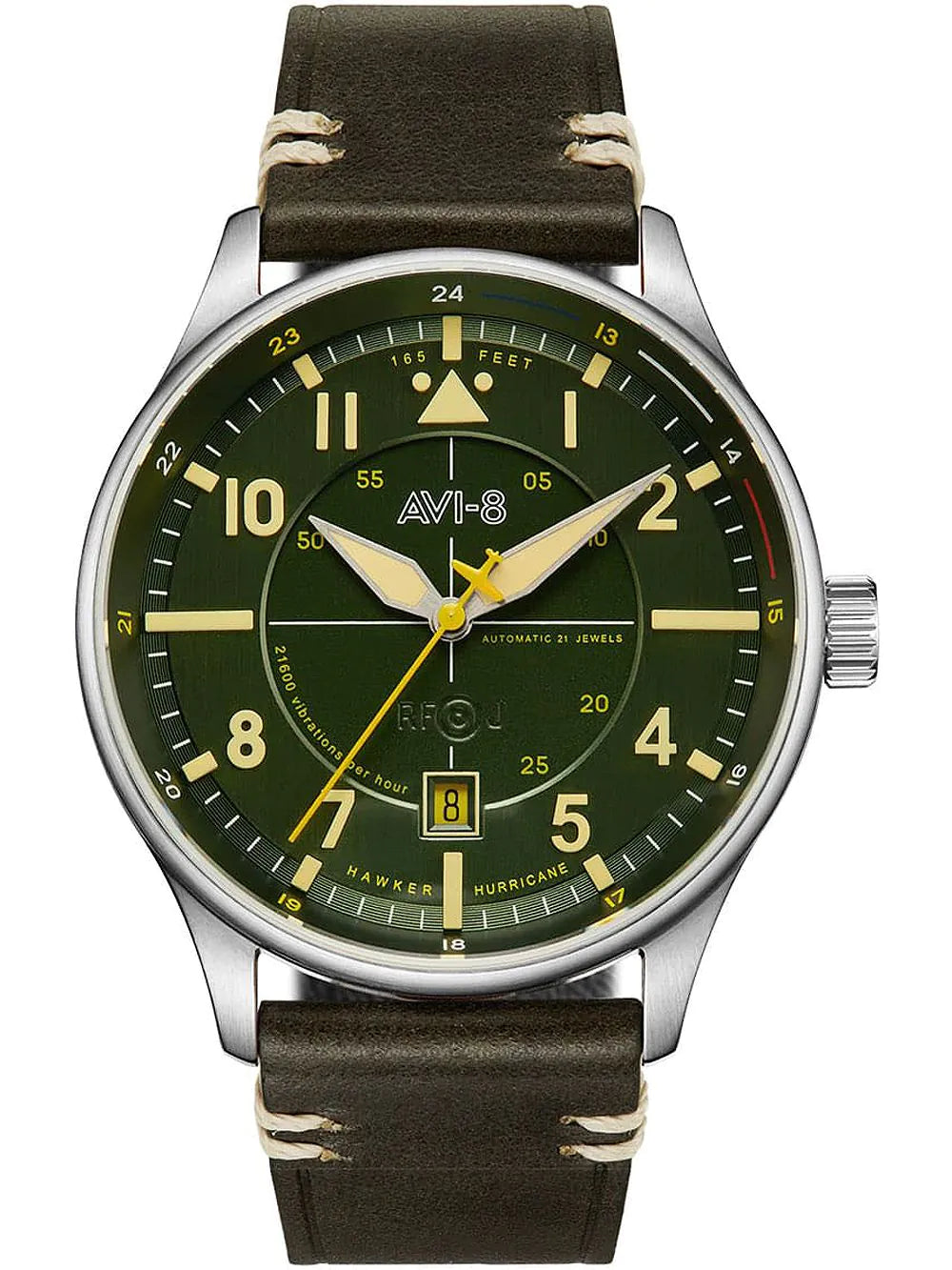 AVI-8 AV-4094-03 Hawker Hurricane Automatic Mens Watch 43mm 5ATM