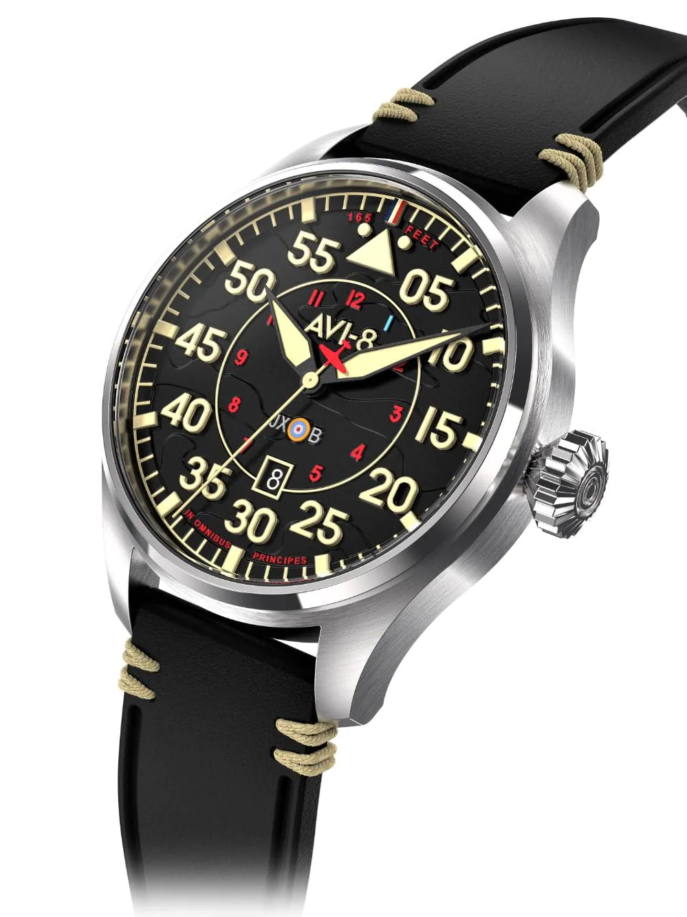 AVI-8 AV-4097-03 Pilot Hawker Hurricane Automatic Mens Watch 46mm 5ATM