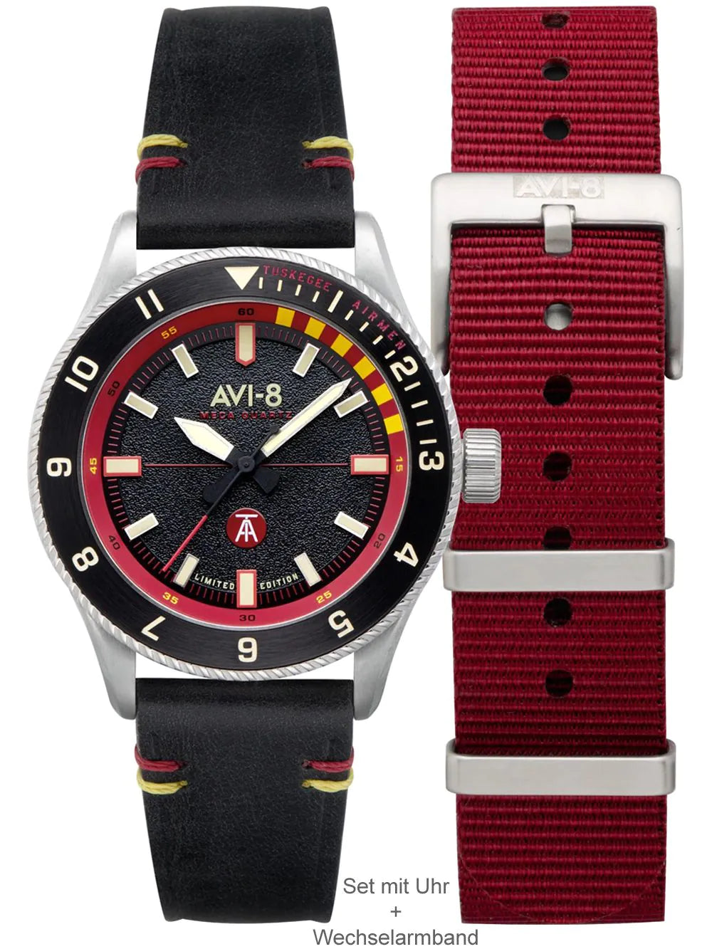 AVI-8 AV-4103-01 Tuskegee Airmen Limited Edition Mens Watch 40mm 5ATM