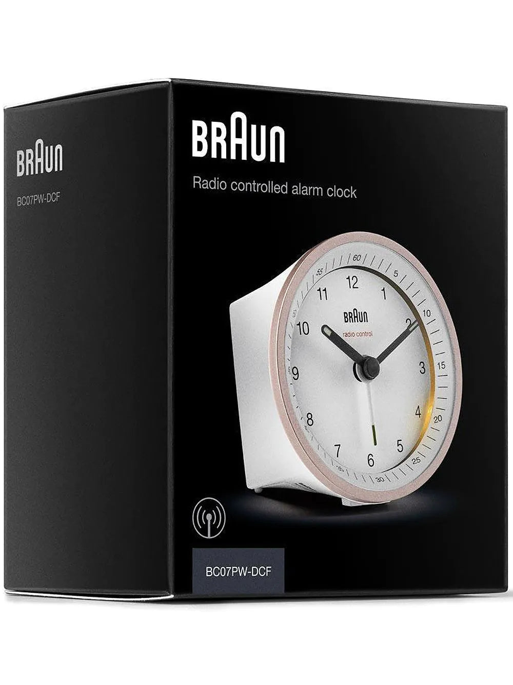 Braun BC07PW-DCF classic radio controlled alarm clock