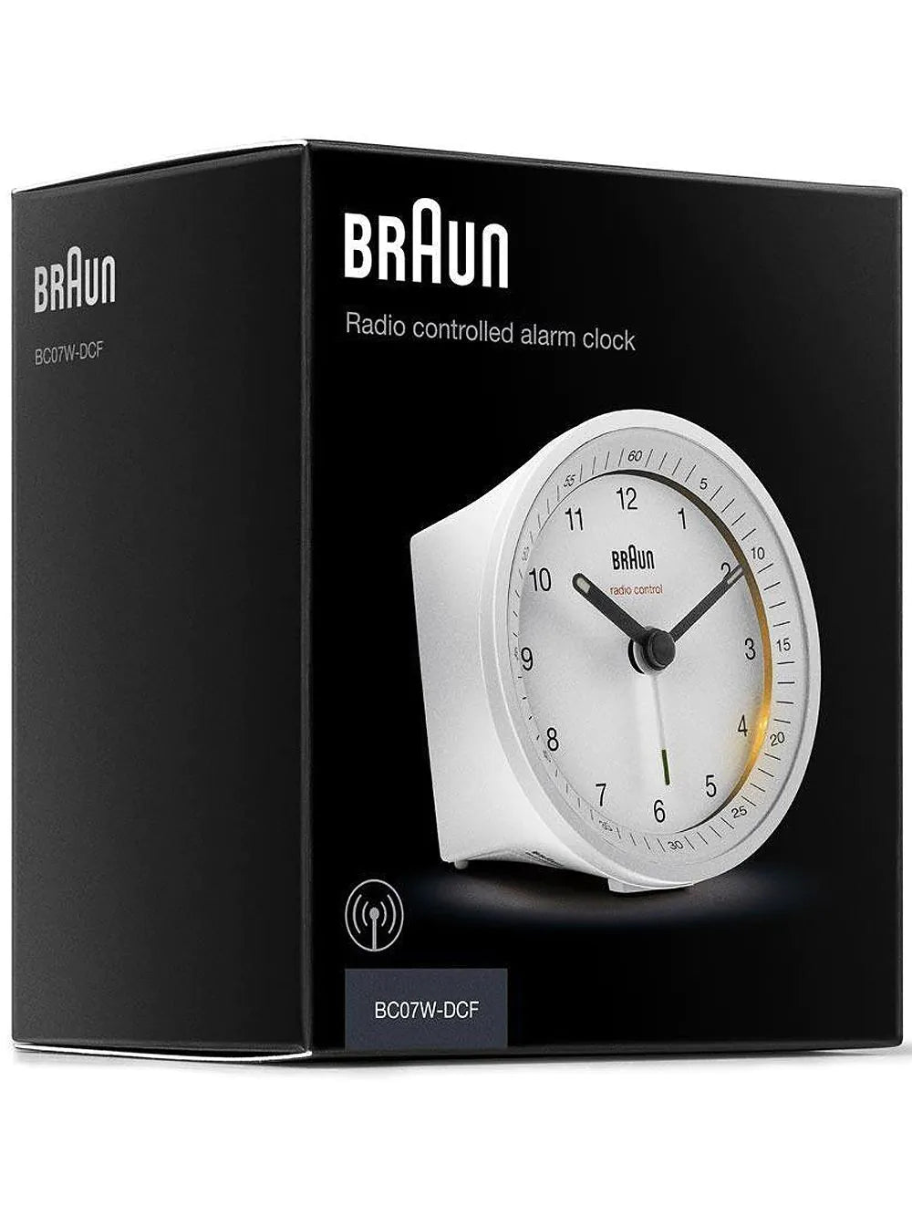 Braun BC07W-DCF classic radio controlled alarm clock