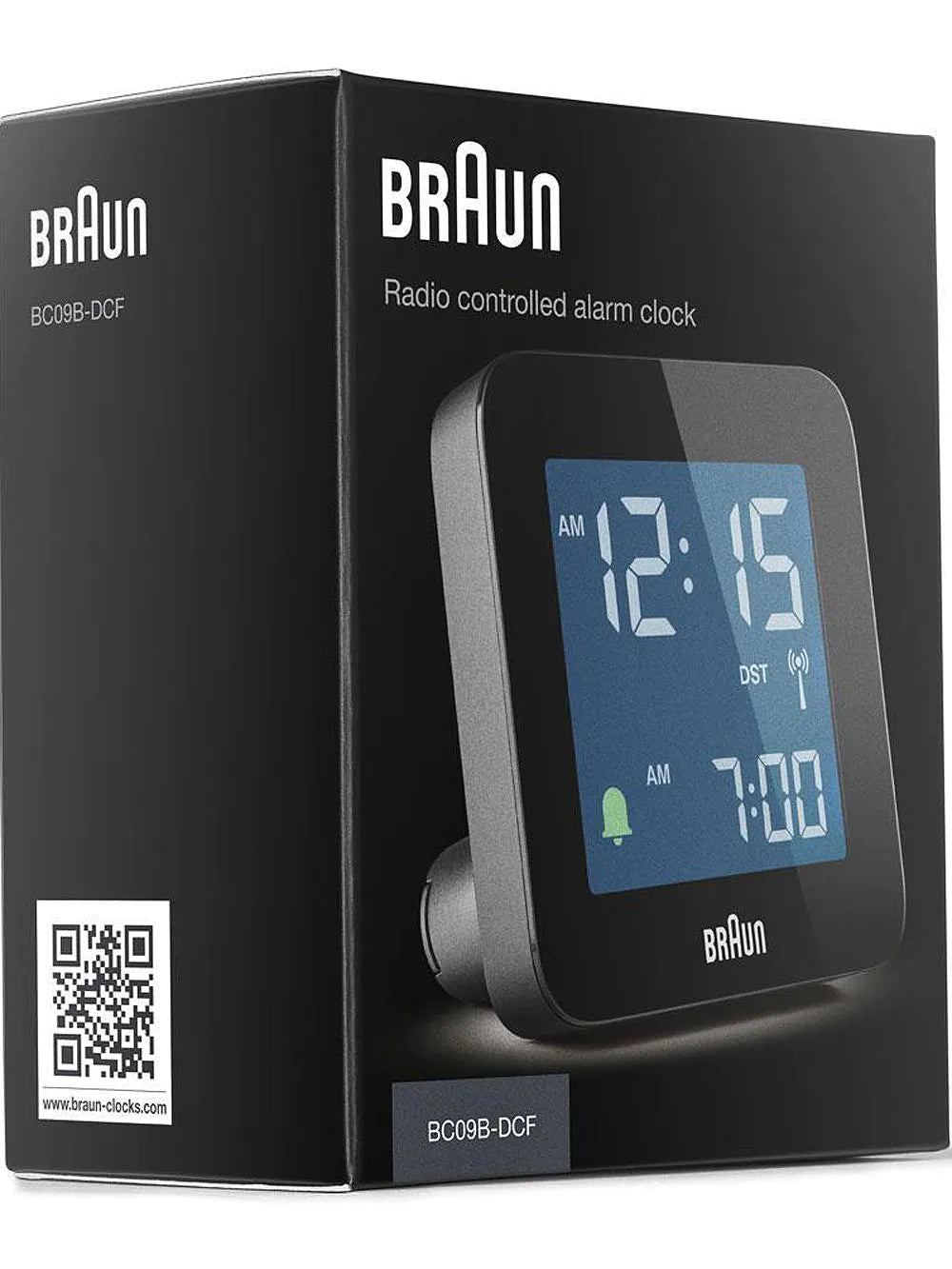 Braun BC09B-DCF digital radio controlled alarm clock