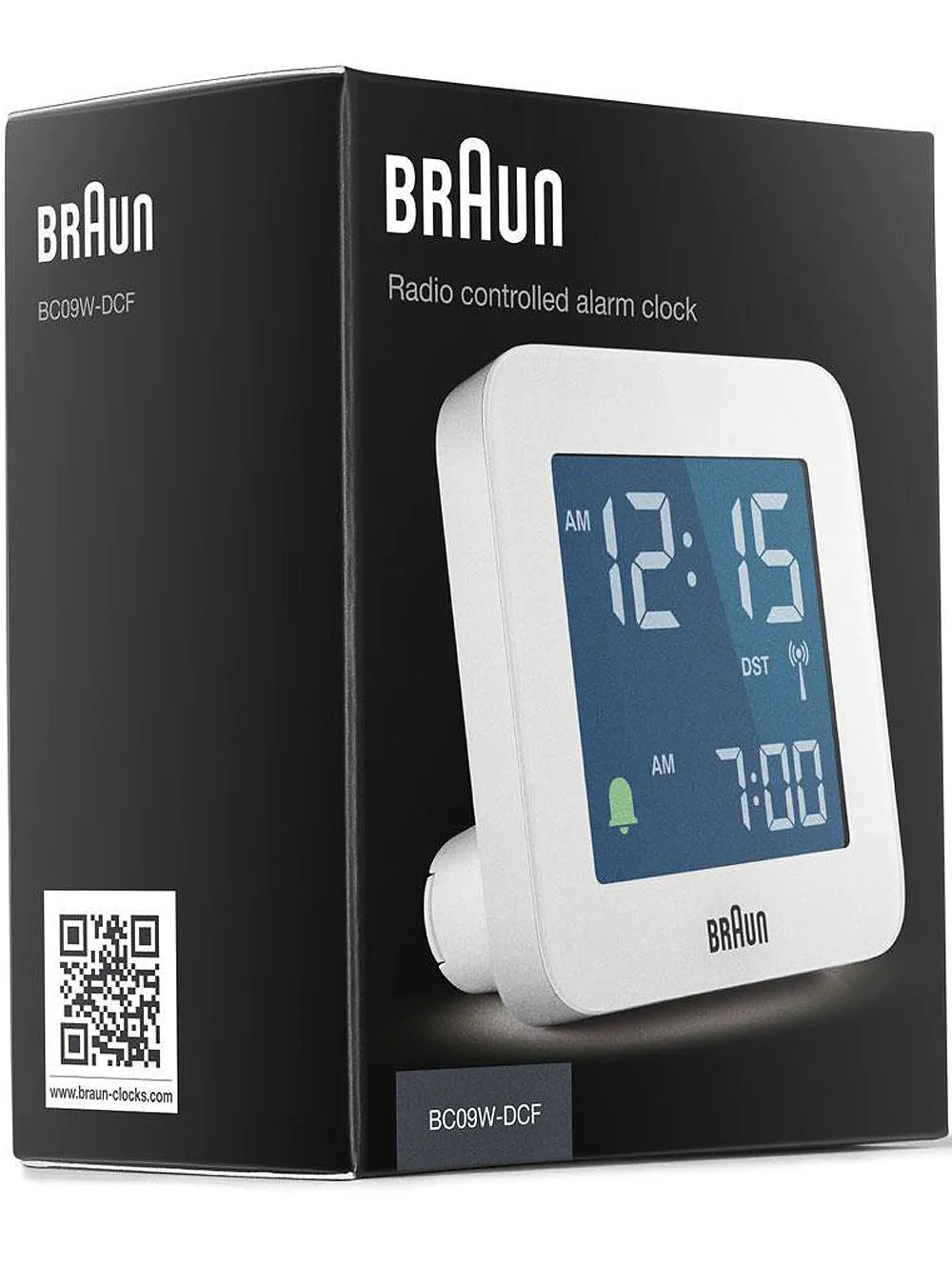 Braun BC09W-DCF digital radio controlled alarm clock