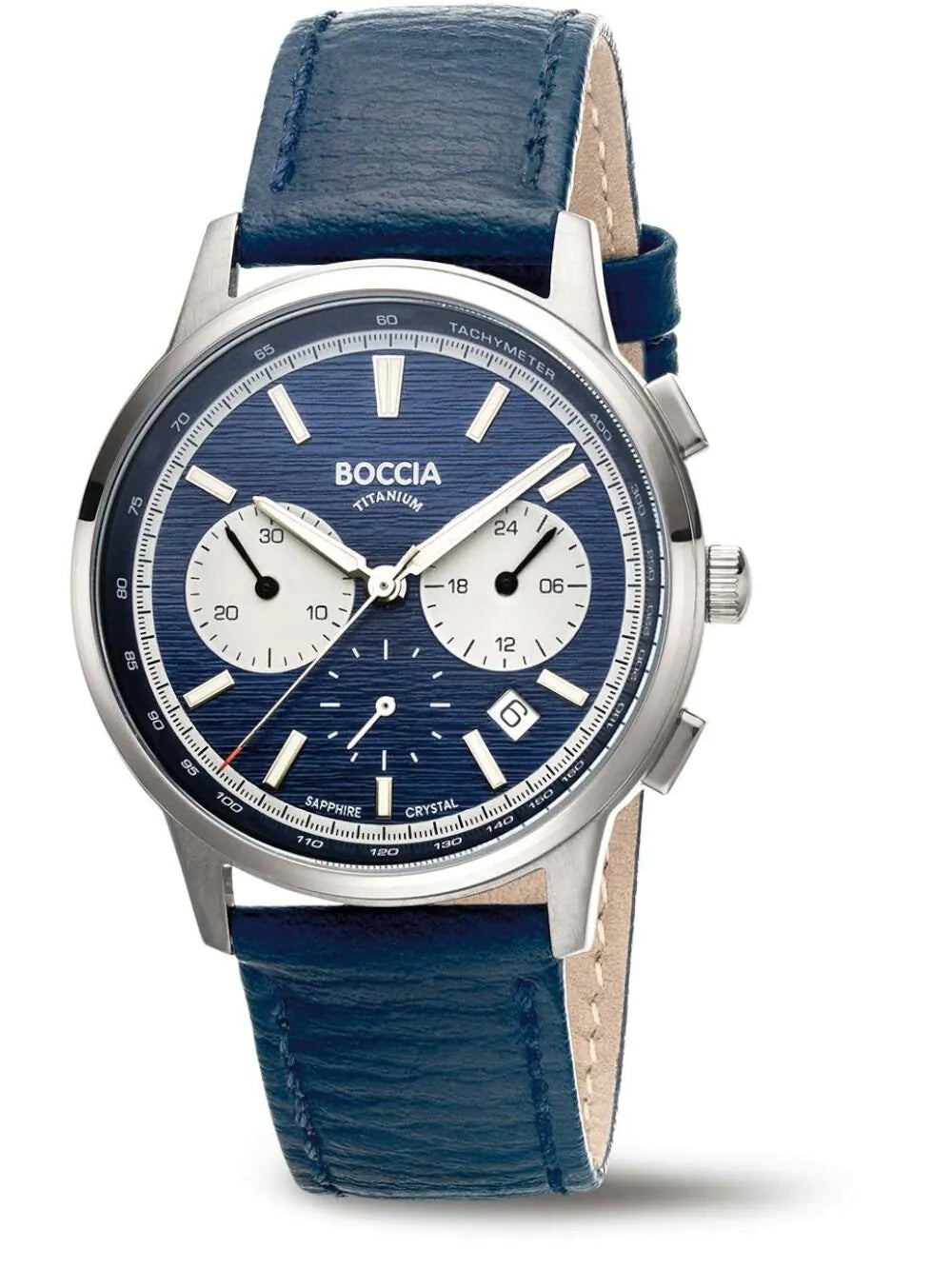 Boccia 3734-02 Mens Watch Titanium Chronograph 40mm 5ATM