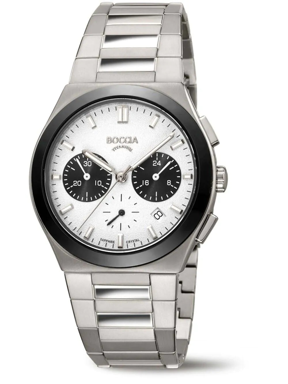 Boccia 3736-01 Mens Watch Titanium Chronograph 39mm 5ATM