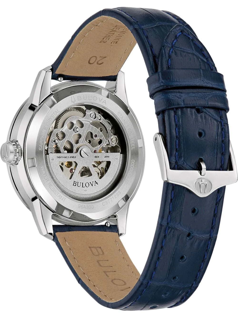 Bulova 96A330 Mens Watch Classic Automatic 40mm 3ATM