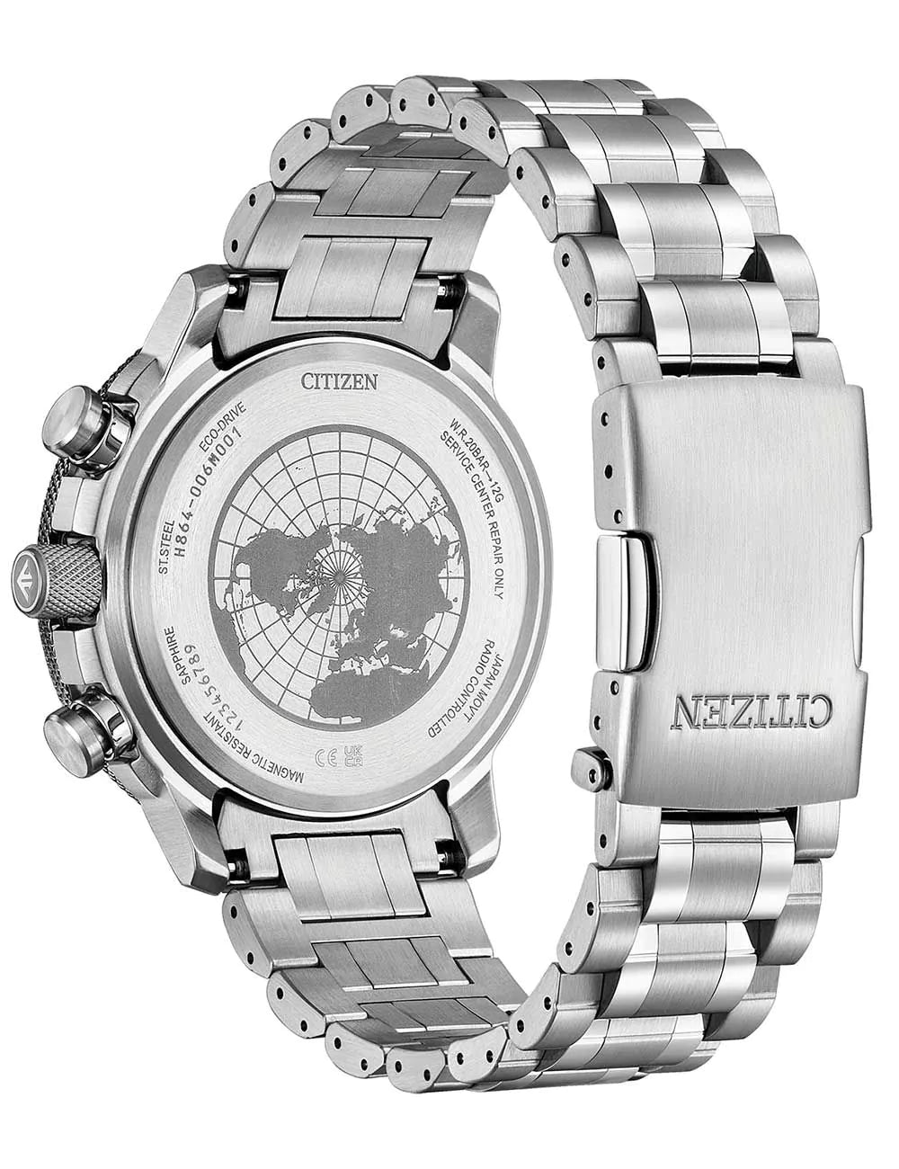 Citizen BY3006-53H Mens Watch Promaster Sky Geo Trecker Eco-Drive 46mm 20ATM