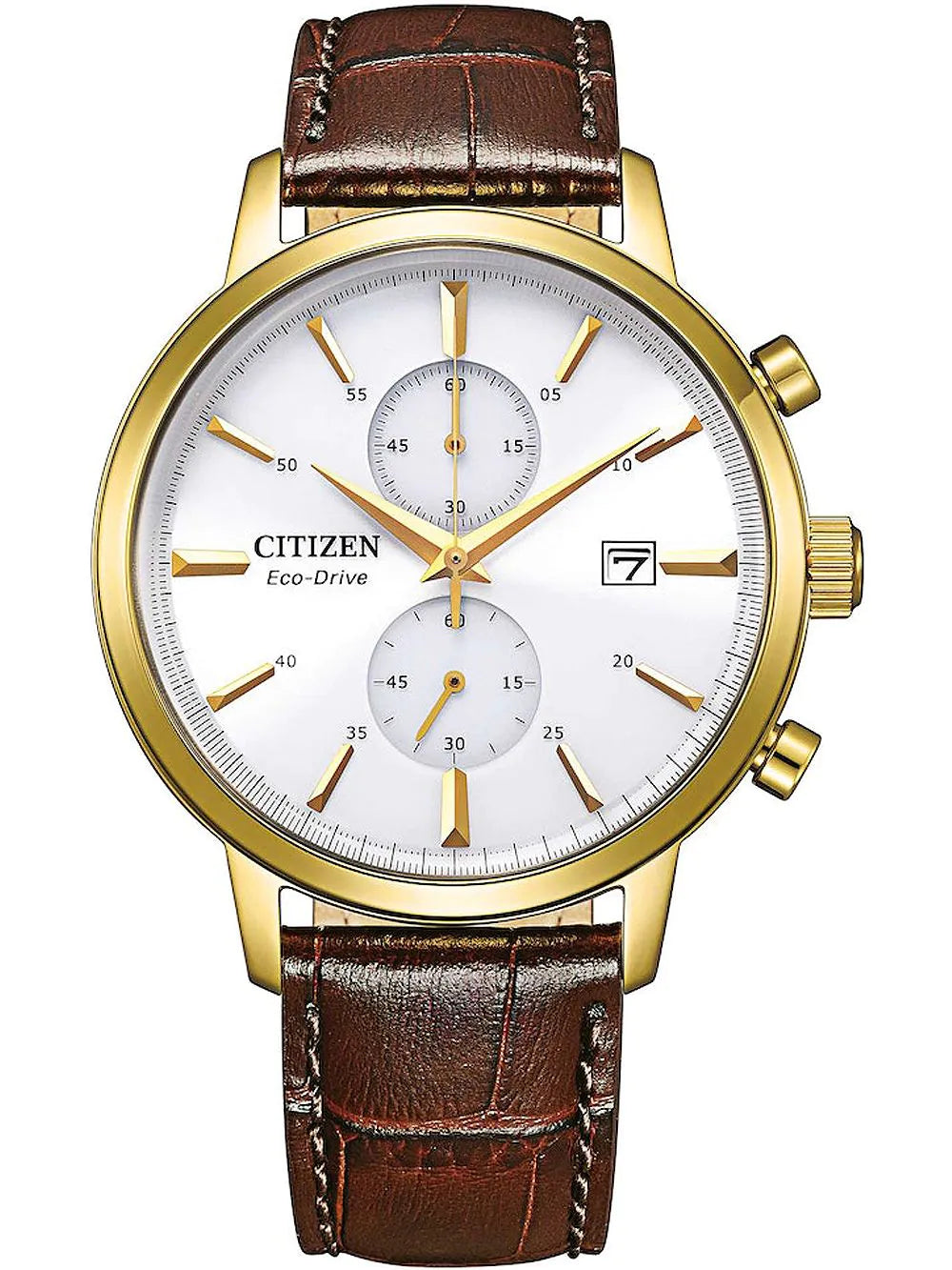 Citizen CA7062-15A Eco-Drive Chronograph Mens Watch 42mm 5ATM