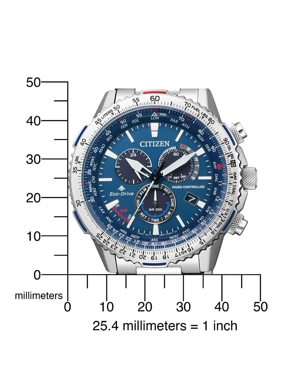 Citizen CB5000-50L Promaster Mens Watch Chronograph 45mm 20 ATM