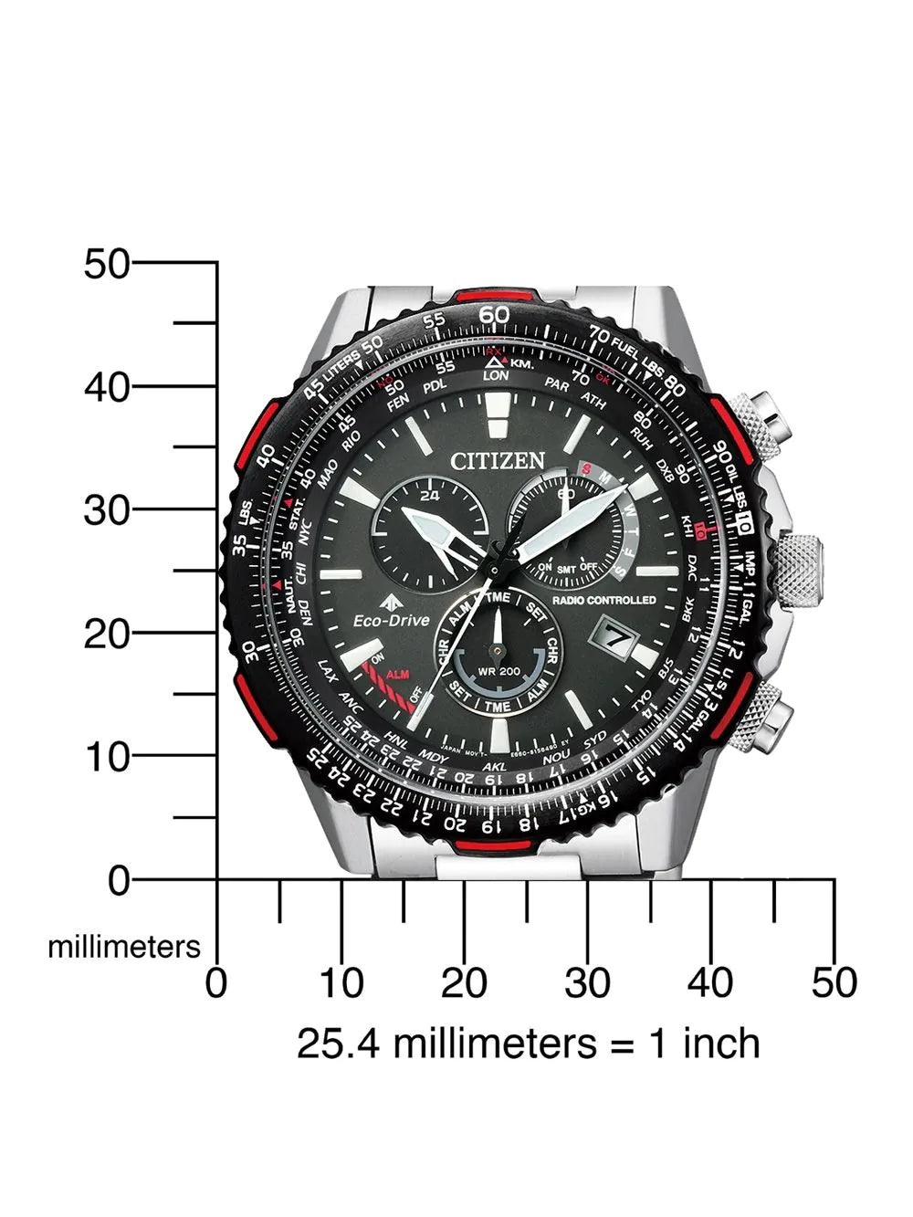 Citizen CB5001-57E Promaster Mens Watch Chronograph 45mm 20 ATM
