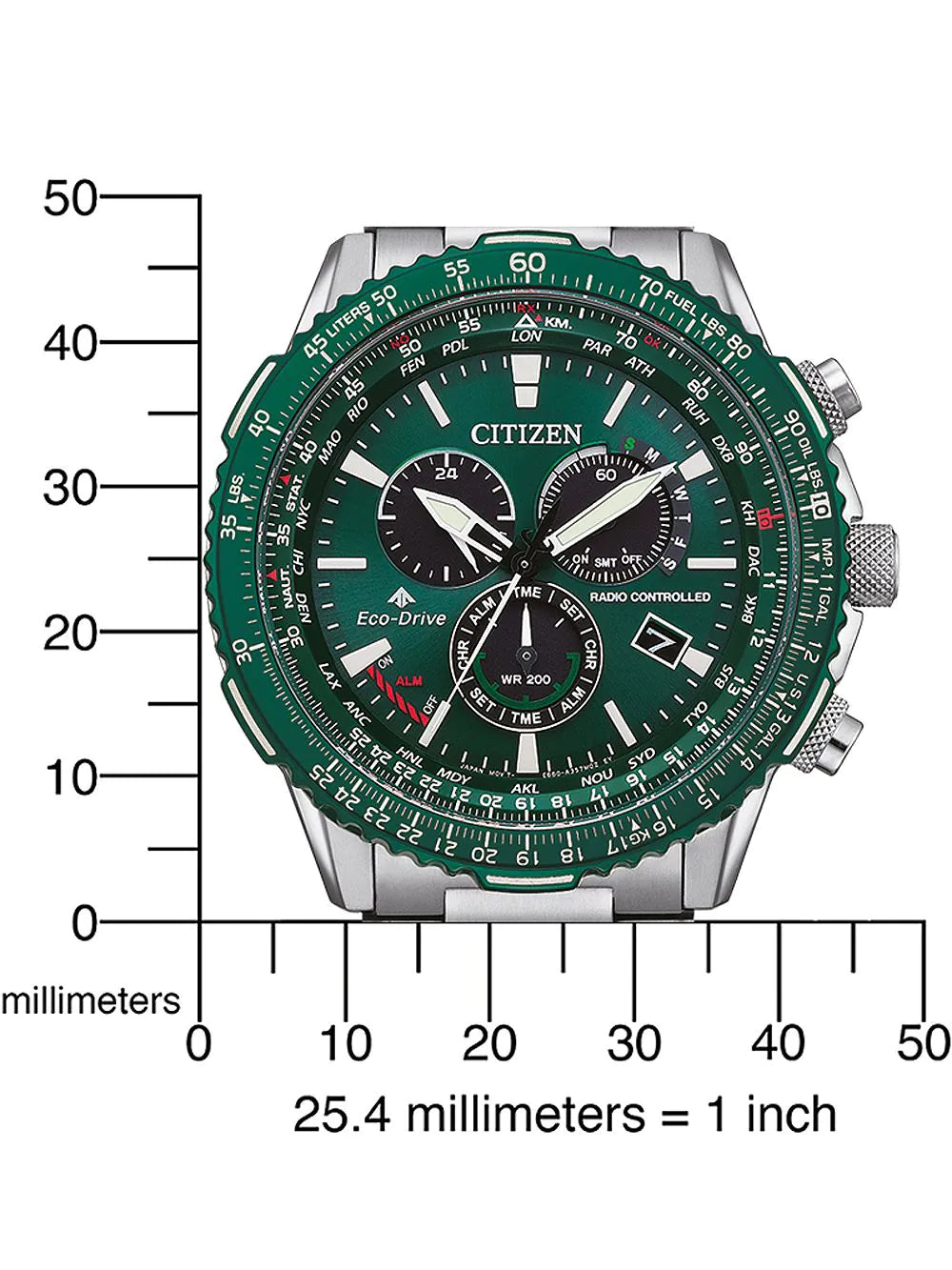 Citizen CB5004-59W Radio-Controlled Eco-Drive Promaster Mens Watch 45mm