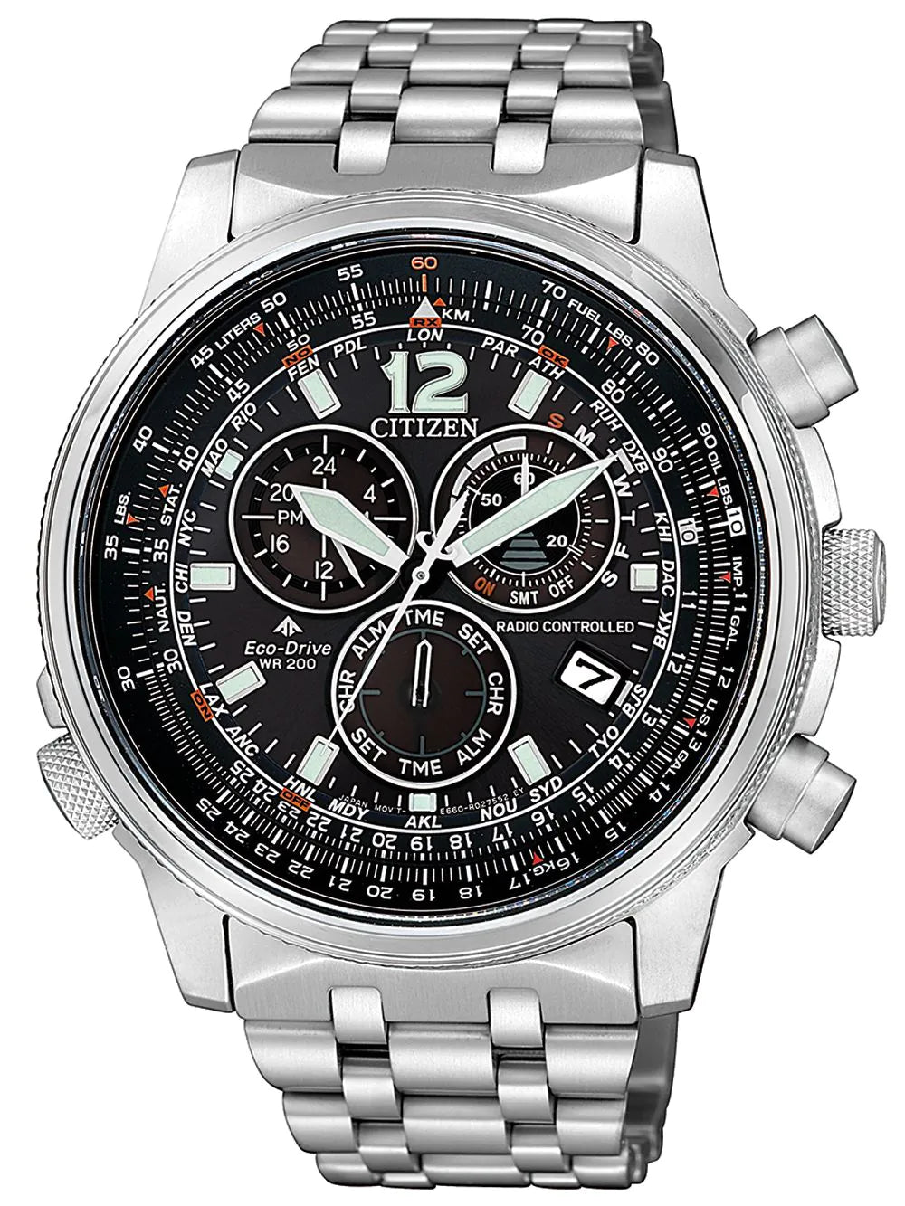 Citizen CB5860-86E Promaster Sky Chronograph Mens Watch 43mm 20ATM