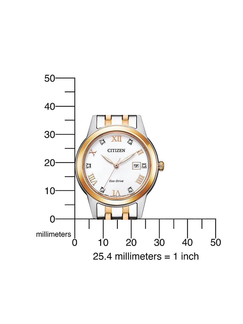 Citizen FE1246-85A Eco-drive Elegance Ladies Watch 30mm 3ATM