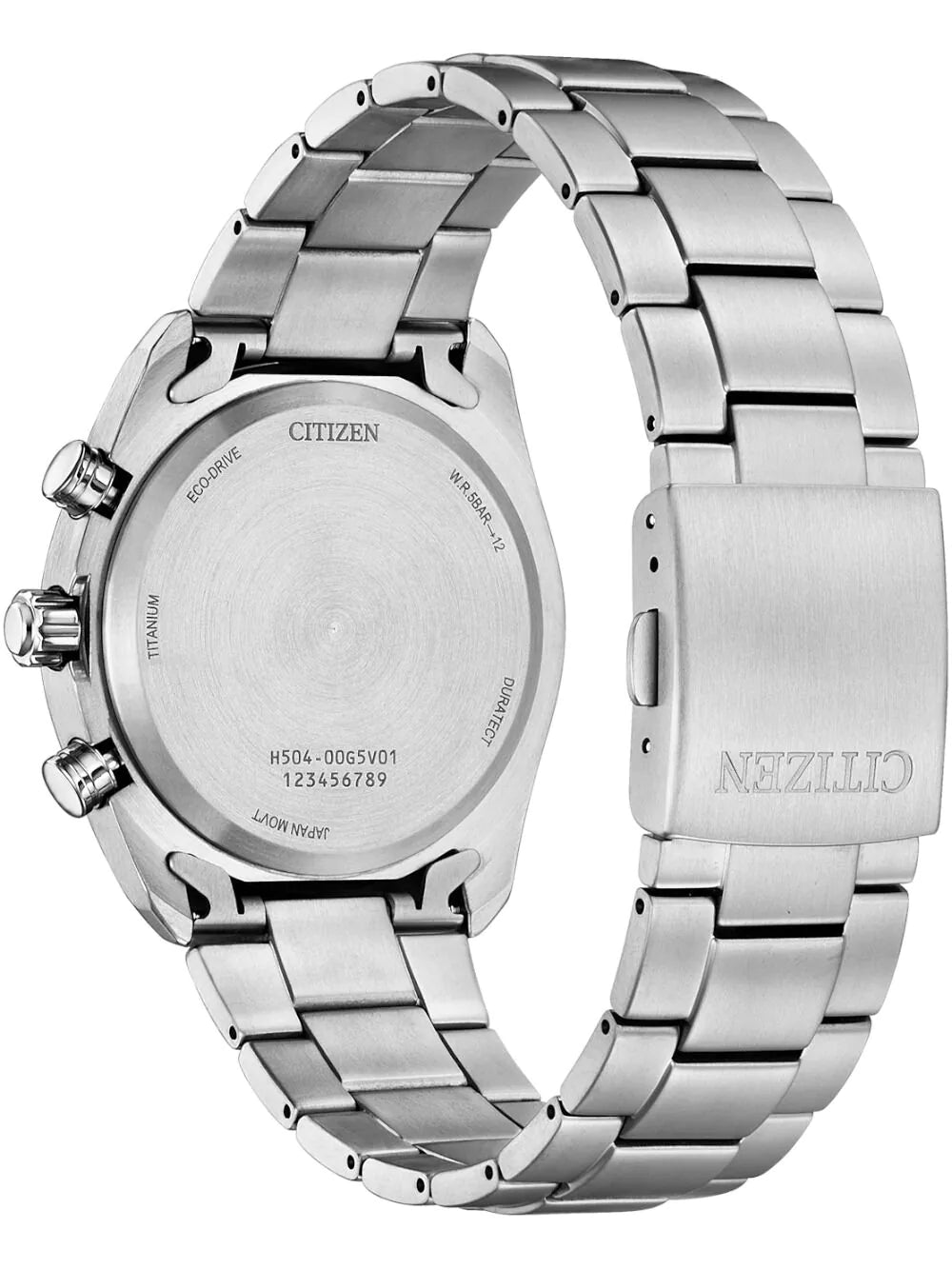 Citizen AT2590-59L Mens watch Eco-Drive Super Titanium Chronograph Solar 40mm 5ATM
