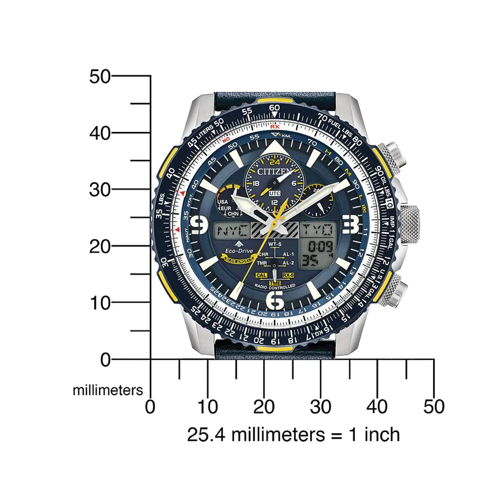 Citizen JY8078-01L Promaster-Sky Blue Angels Radio-Controlled Eco- Drive 45mm 20ATM
