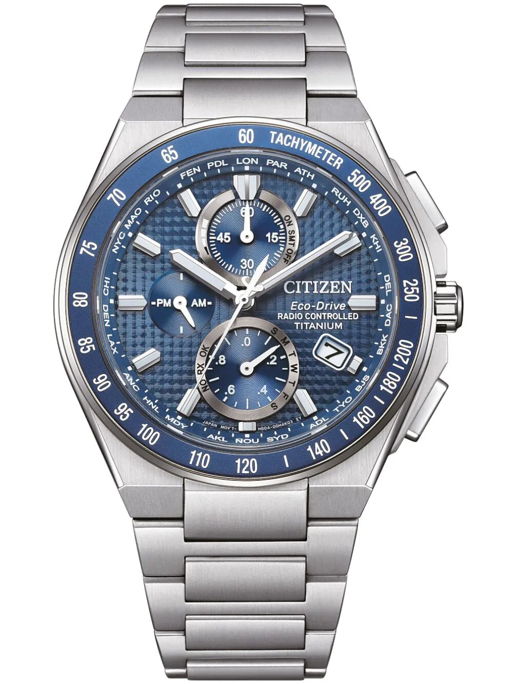 Citizen AT8396-59L Mens watch Eco-Drive Super Titanium Chronograph Solar 41mm 10ATM