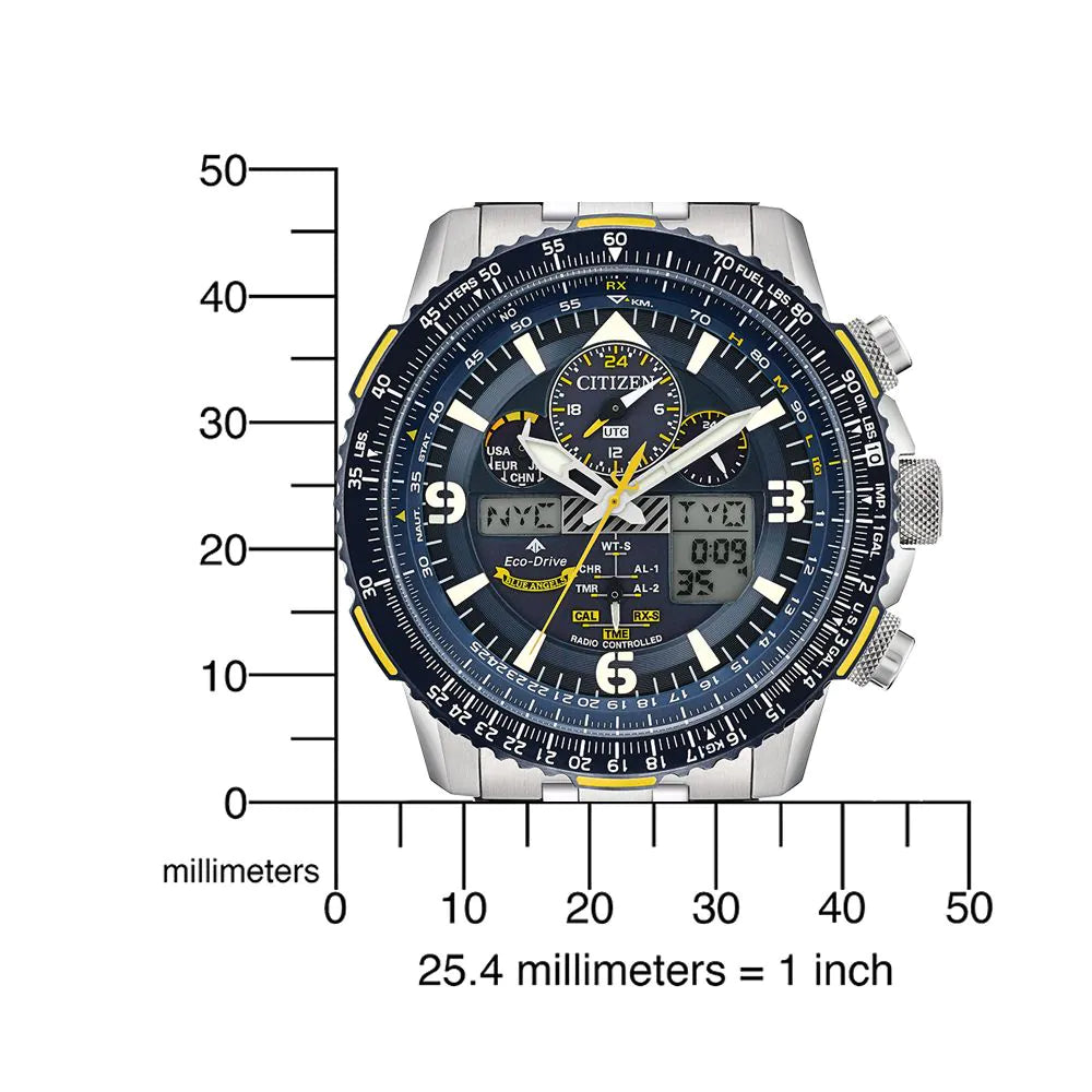 Citizen JY8078-52L Promaster-Sky Blue Angels Radio Mens Watch Chronograph