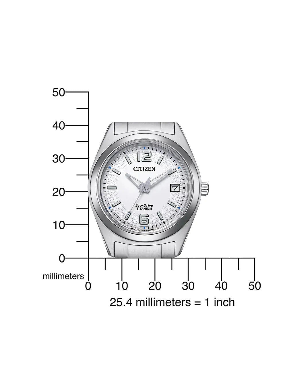 Citizen FE6151-82A Eco-Drive Titanium Ladies Watch 34mm 5ATM