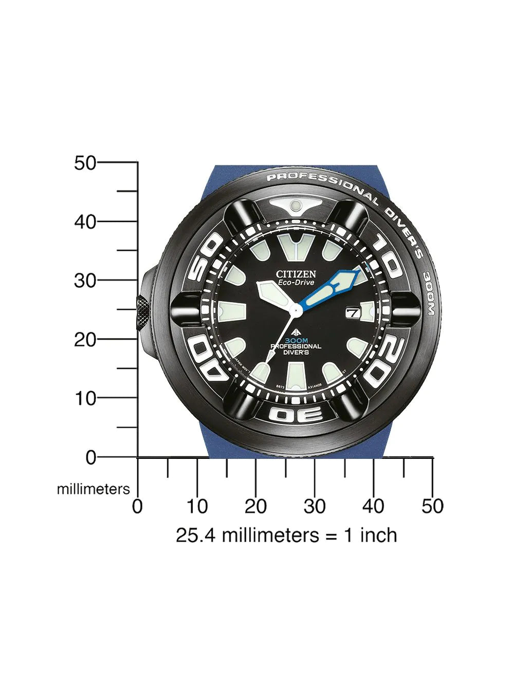 Citizen BJ8055-04E Mens Watch Eco-Drive Professional Diver 48mm 30ATM