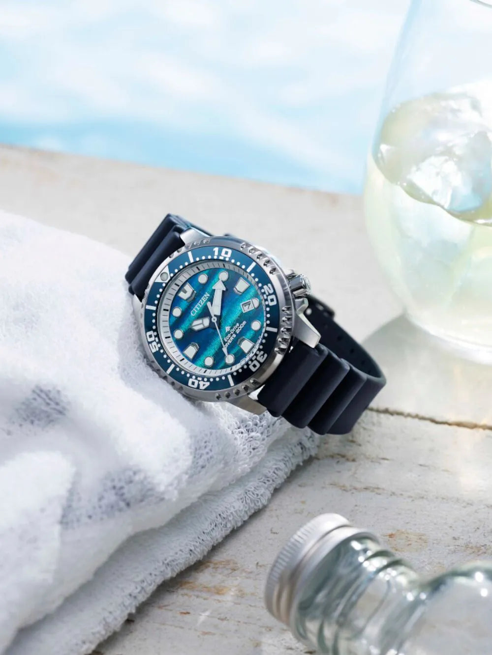 Citizen BN0167-09W Men's watch Eco-Drive Marine Promaster 44mm 20ATM