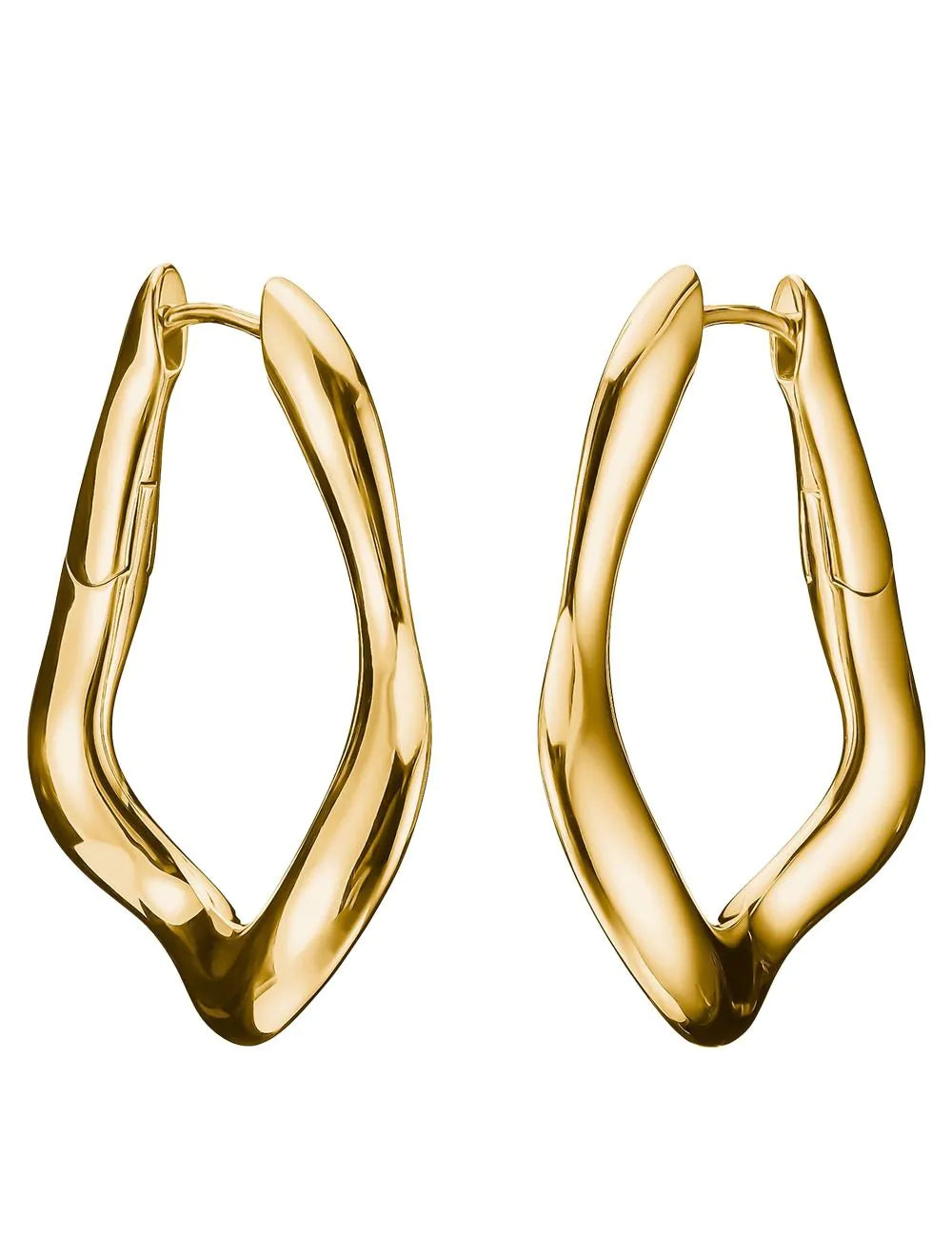 Thomas Sabo CR755-413-39 Hoop Earrings big Natural Beauty Gold-Plated Ladies