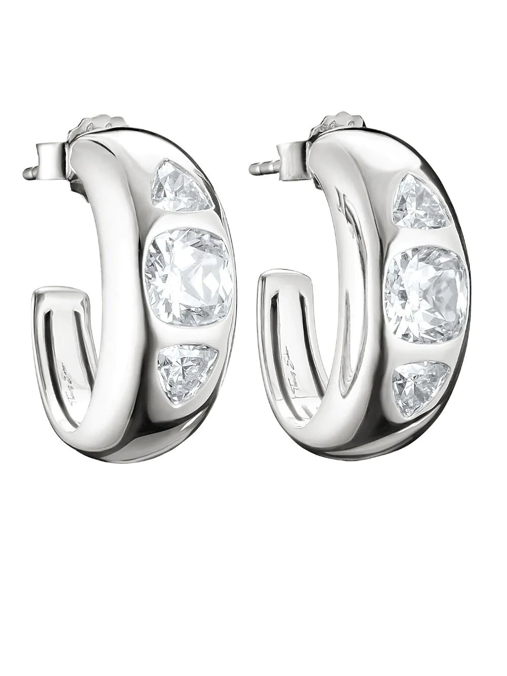 Thomas Sabo CR759-051-14 Hoop earrings with white zirconia stones 20,0 mm Ladies