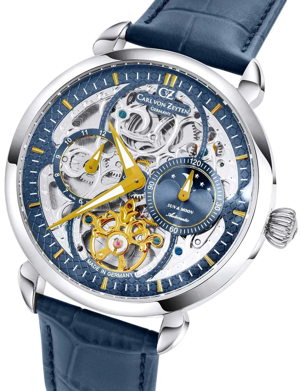 Carl von Zeyten CVZ0005BLGS Mens Watch Neukirch Automatic 45mm 3ATM