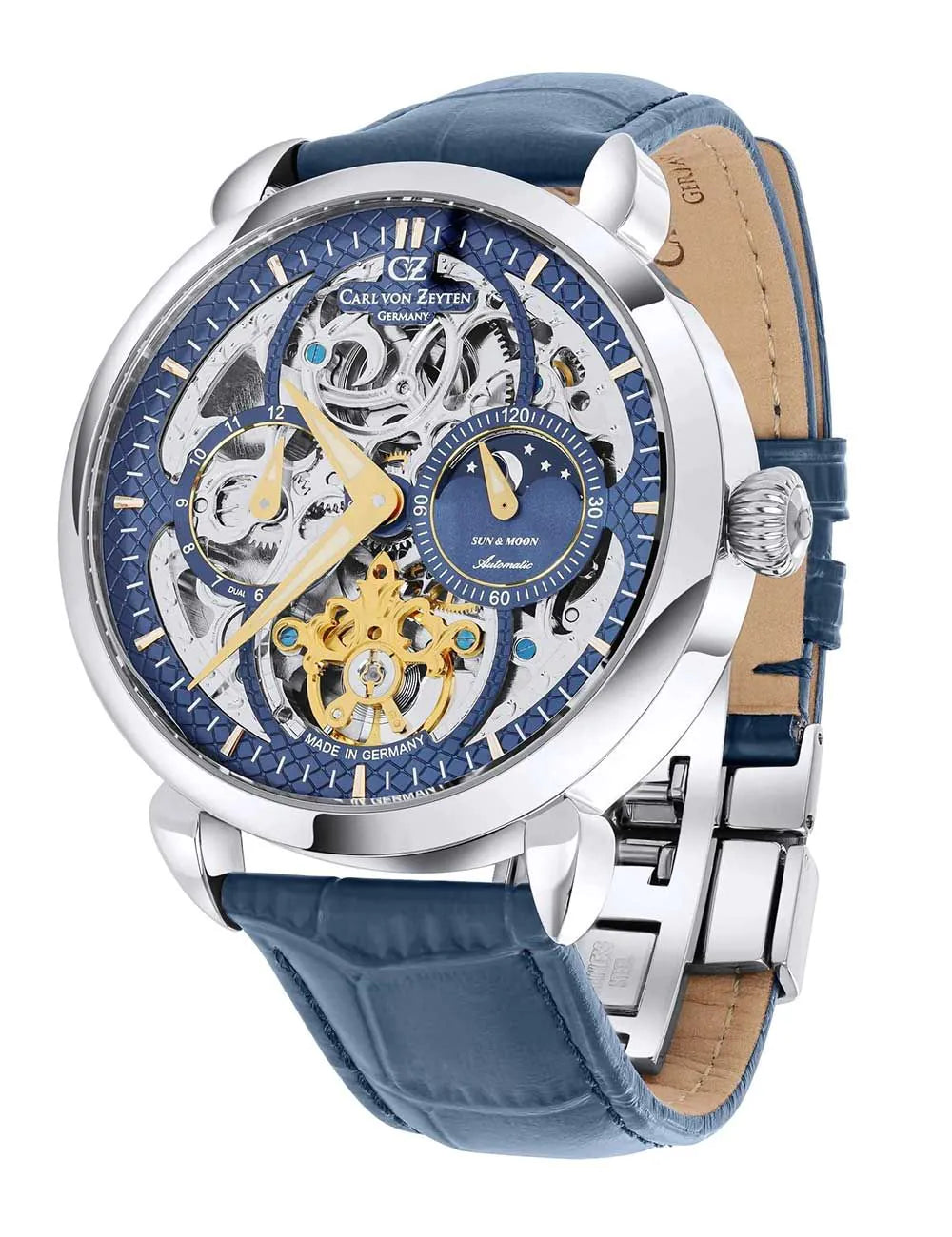 Carl von Zeyten CVZ0005BLGS Mens Watch Neukirch Automatic 45mm 3ATM