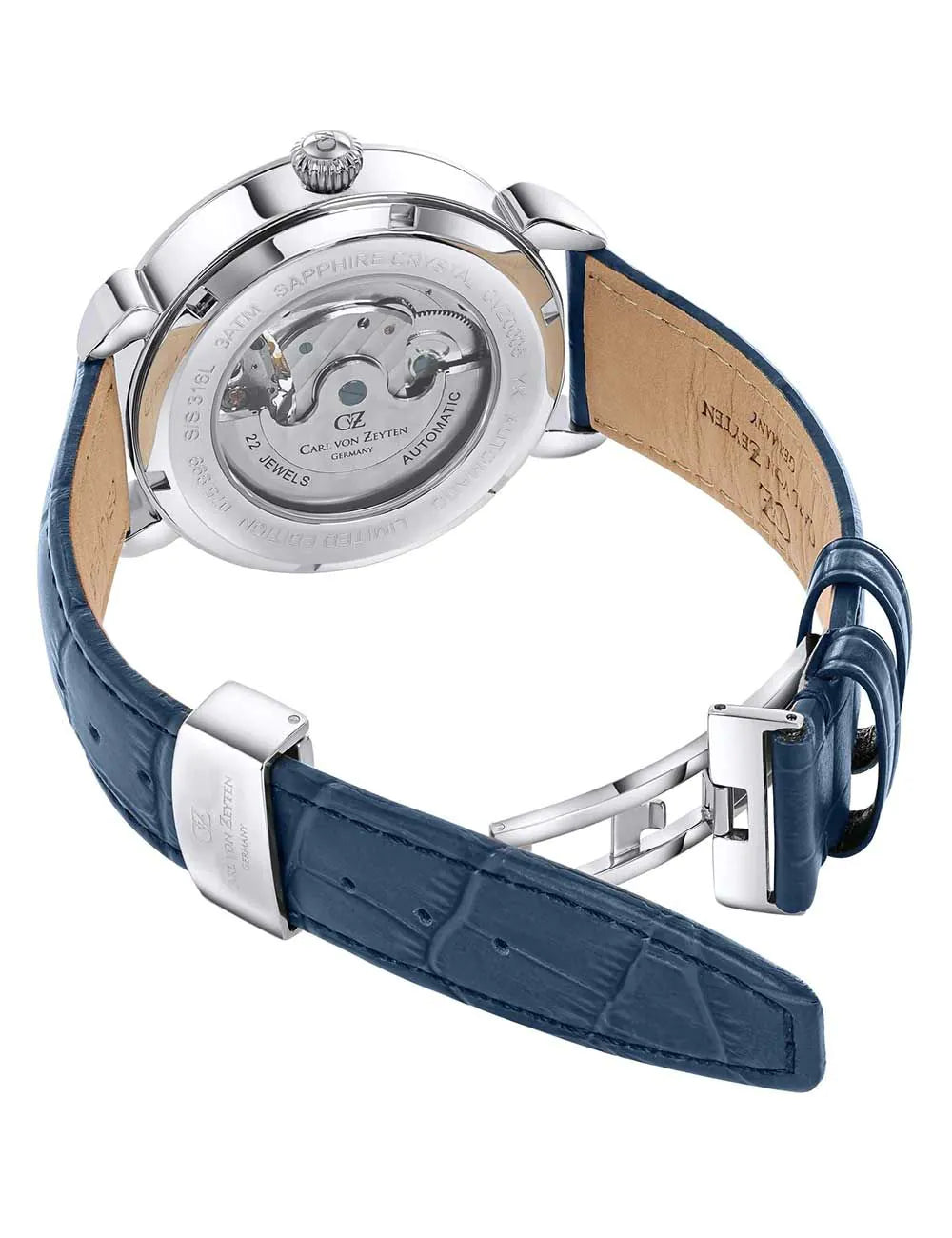 Carl von Zeyten CVZ0005BLGS Mens Watch Neukirch Automatic 45mm 3ATM