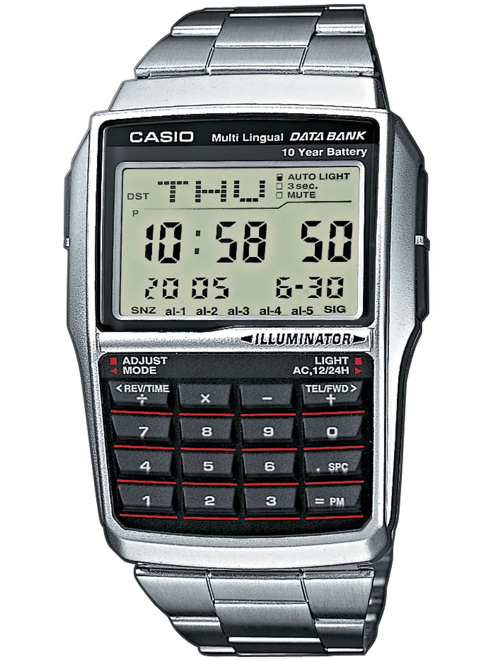 CASIO DBC-32D-1AES Collection data-bank Mens Watch 37mm