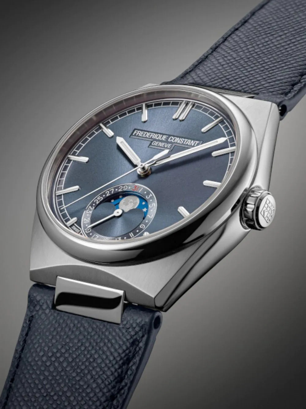 Frederique Constant FC-716BL3NH6 Mens watch Highlife Moonphase Automatic 39mm 10ATM