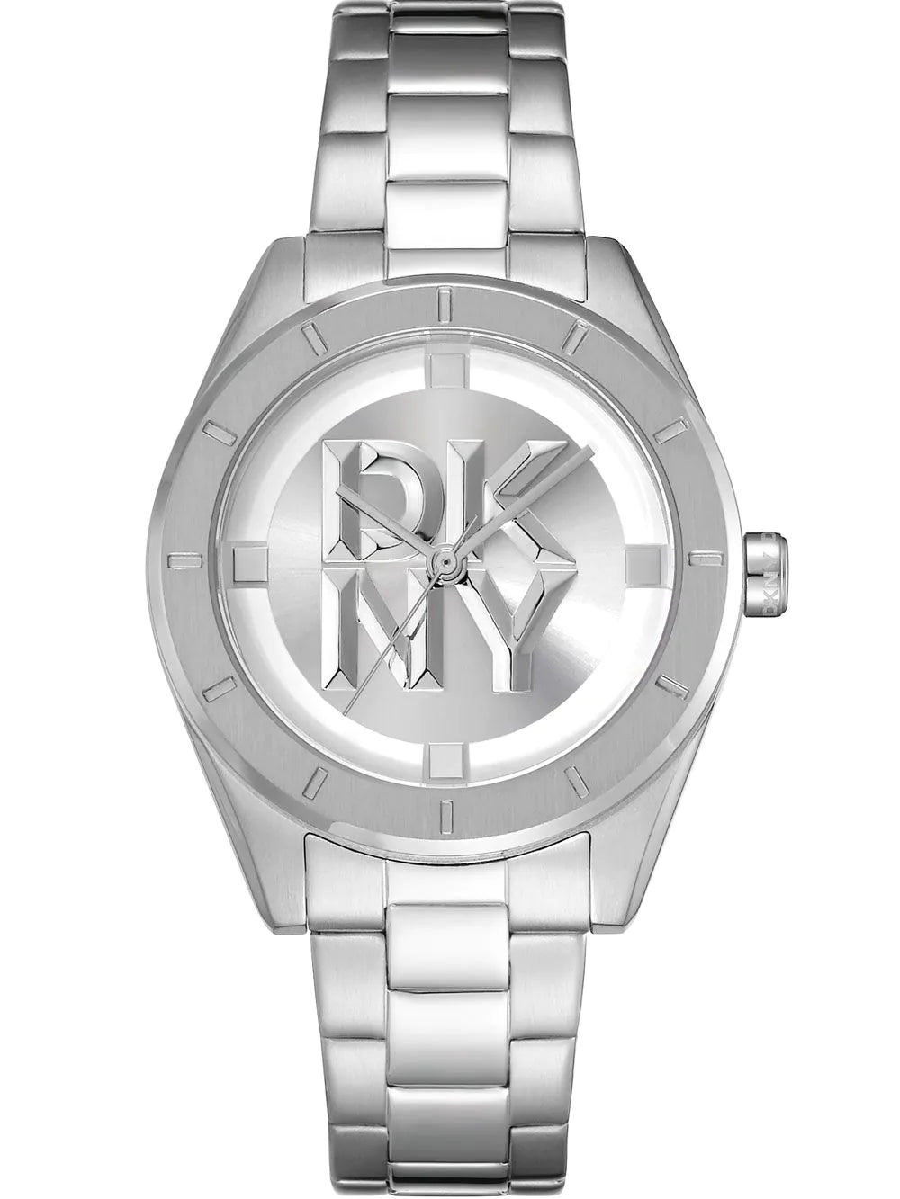 DKNY DK1L016M0045 Ladies Watch Chambers Midi Silver 34mm 5ATM