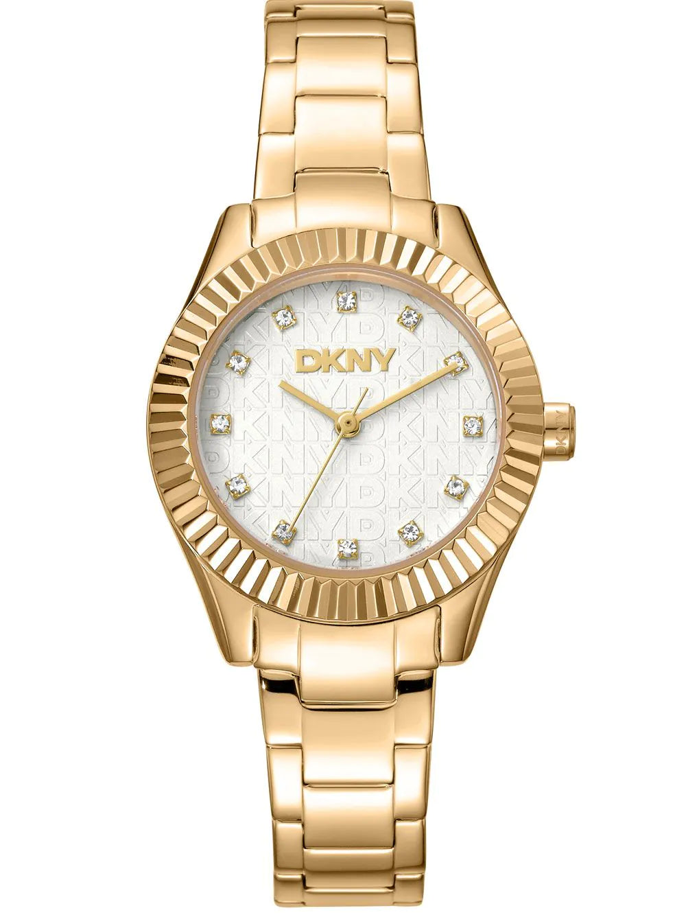DKNY DK1L017M0055 Ladies Watch Chambers Glitz Gold 30mm 5ATM