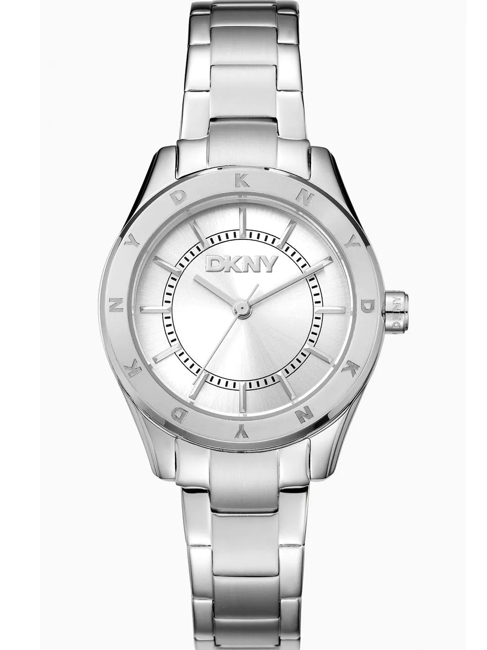 DKNY DK1L018M0015 Ladies Watch Chambers Sport Silver 30mm 5ATM