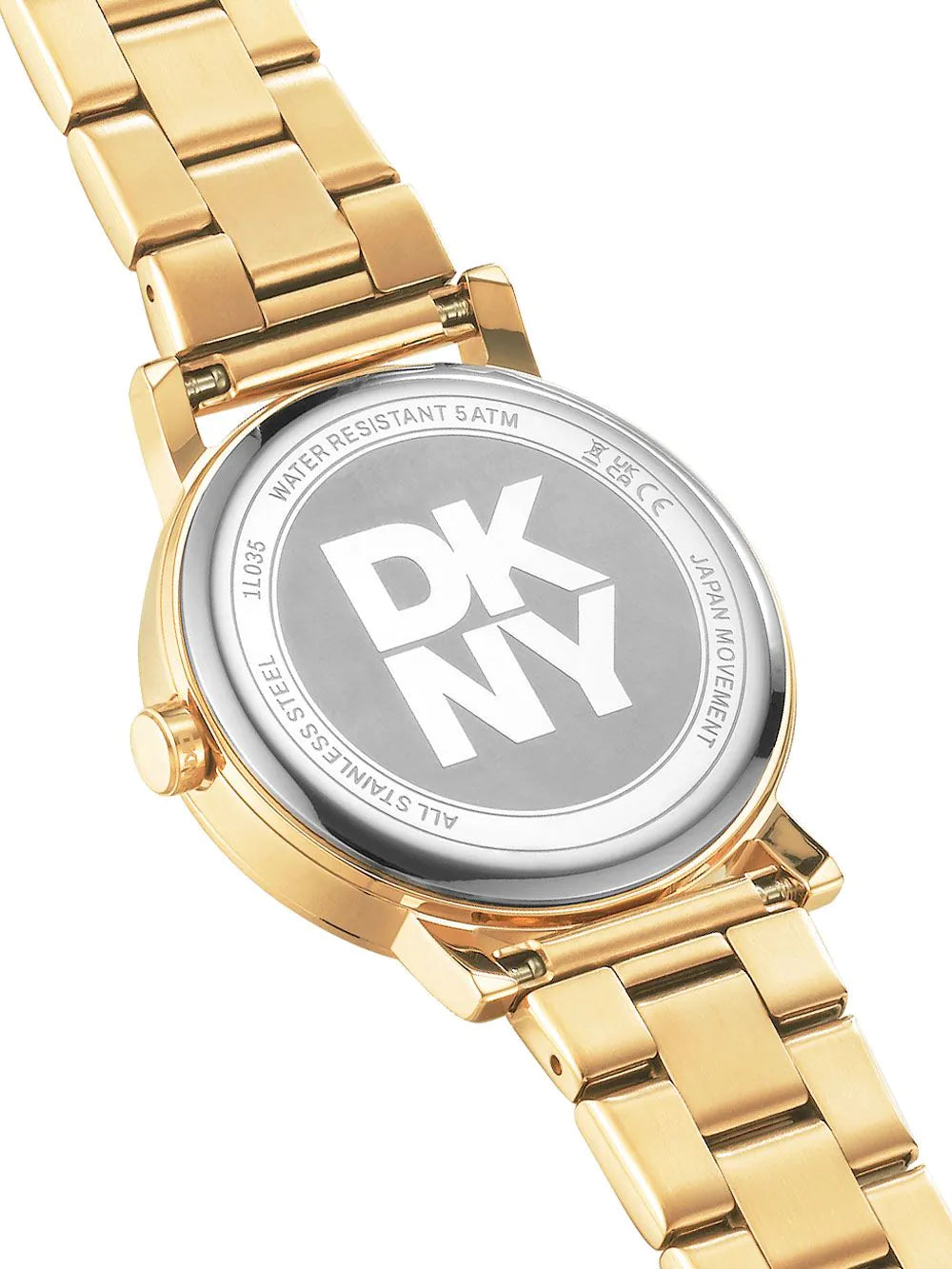 DKNY DK1L035M0215 Ladies Watch Soho Logo Gold 36mm 5ATM