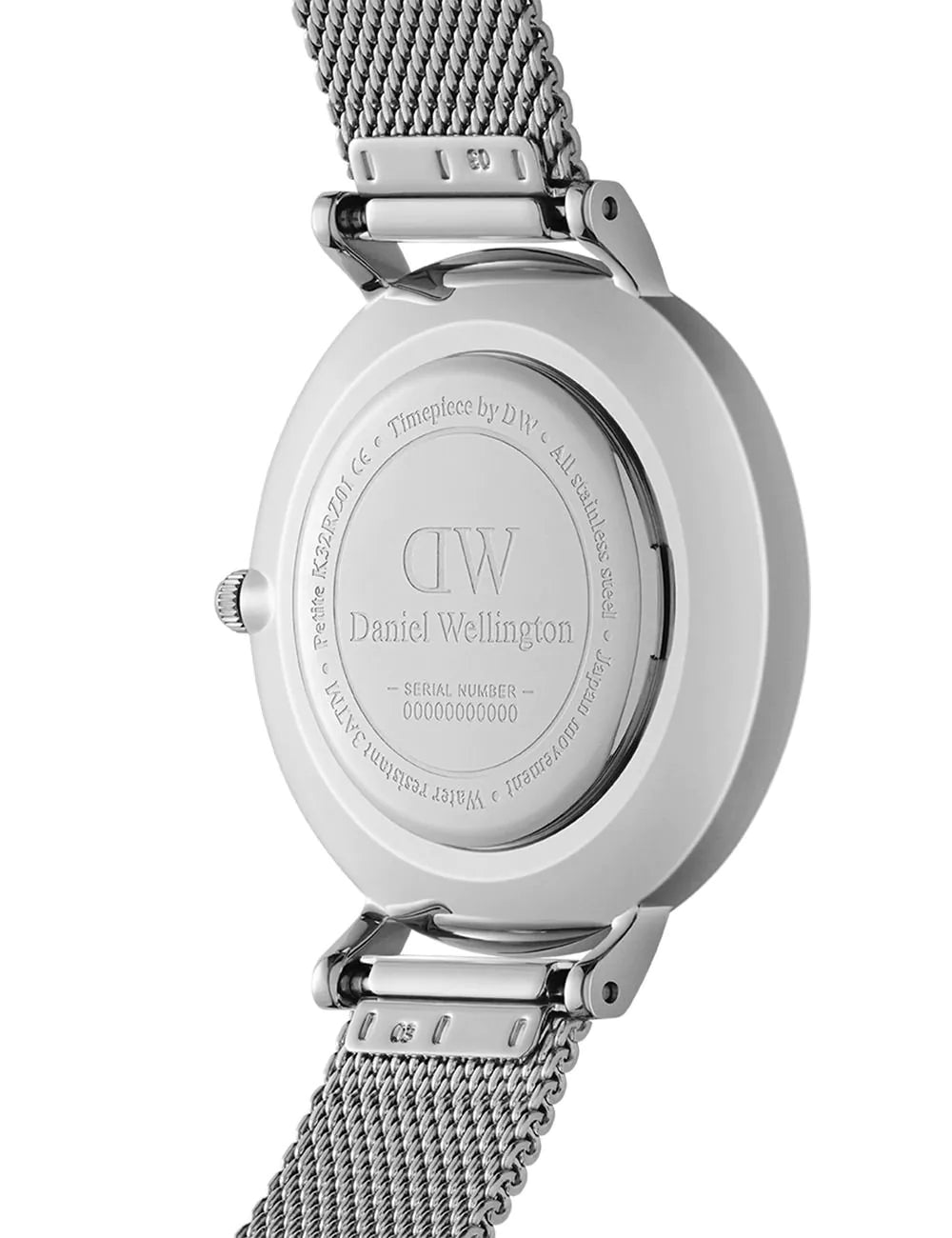 Daniel Wellington DW00100661 Ladies Watch Petite Lumine Bezel Sterling Black 28mm 3ATM