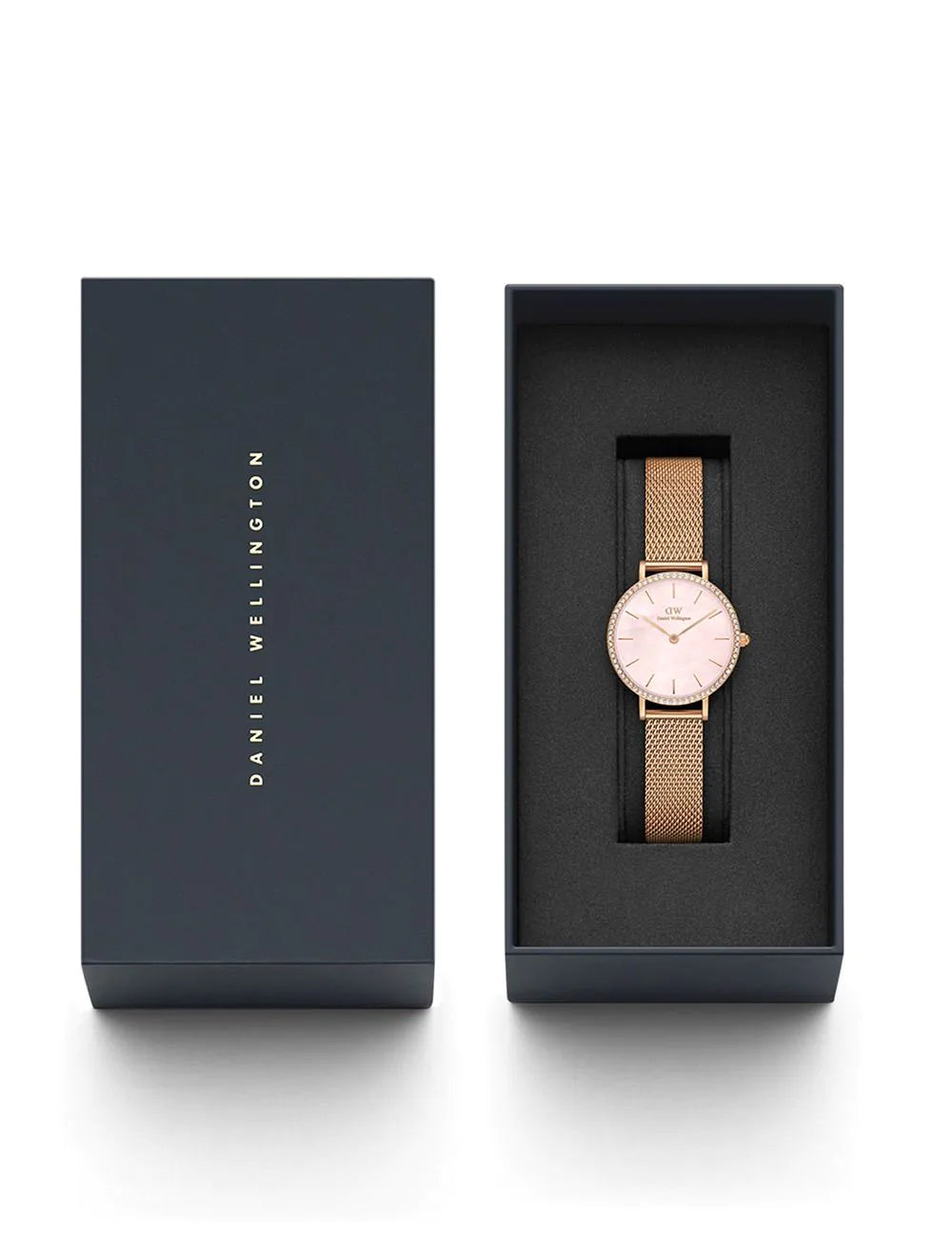 Daniel Wellington DW00100663 Ladies Watch Petite Lumine Bezel Melrose Pink 28mm 3ATM