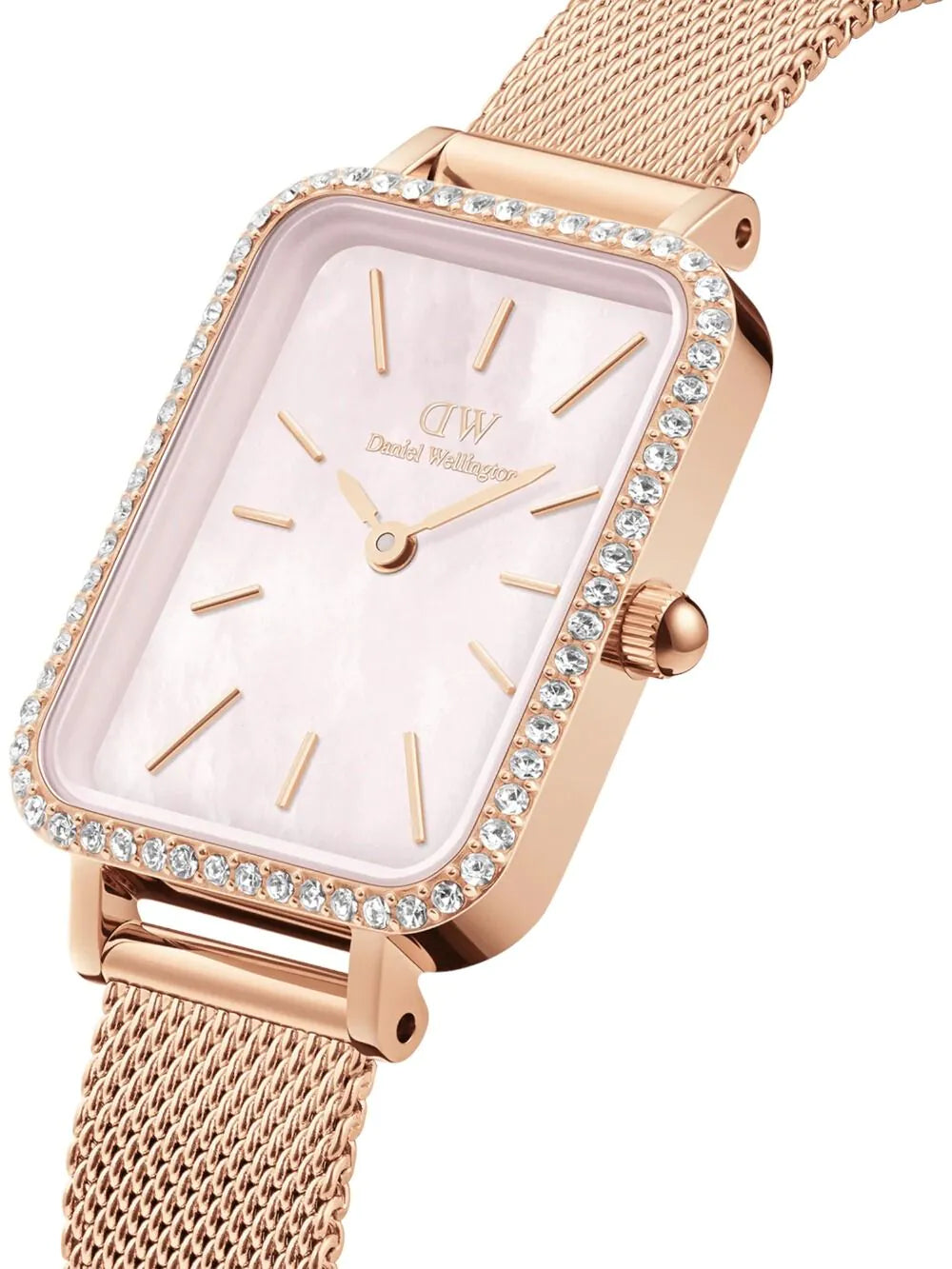 Daniel Wellington DW00100669 Ladies Watch Quadro Charm Bezel 26mm 3ATM