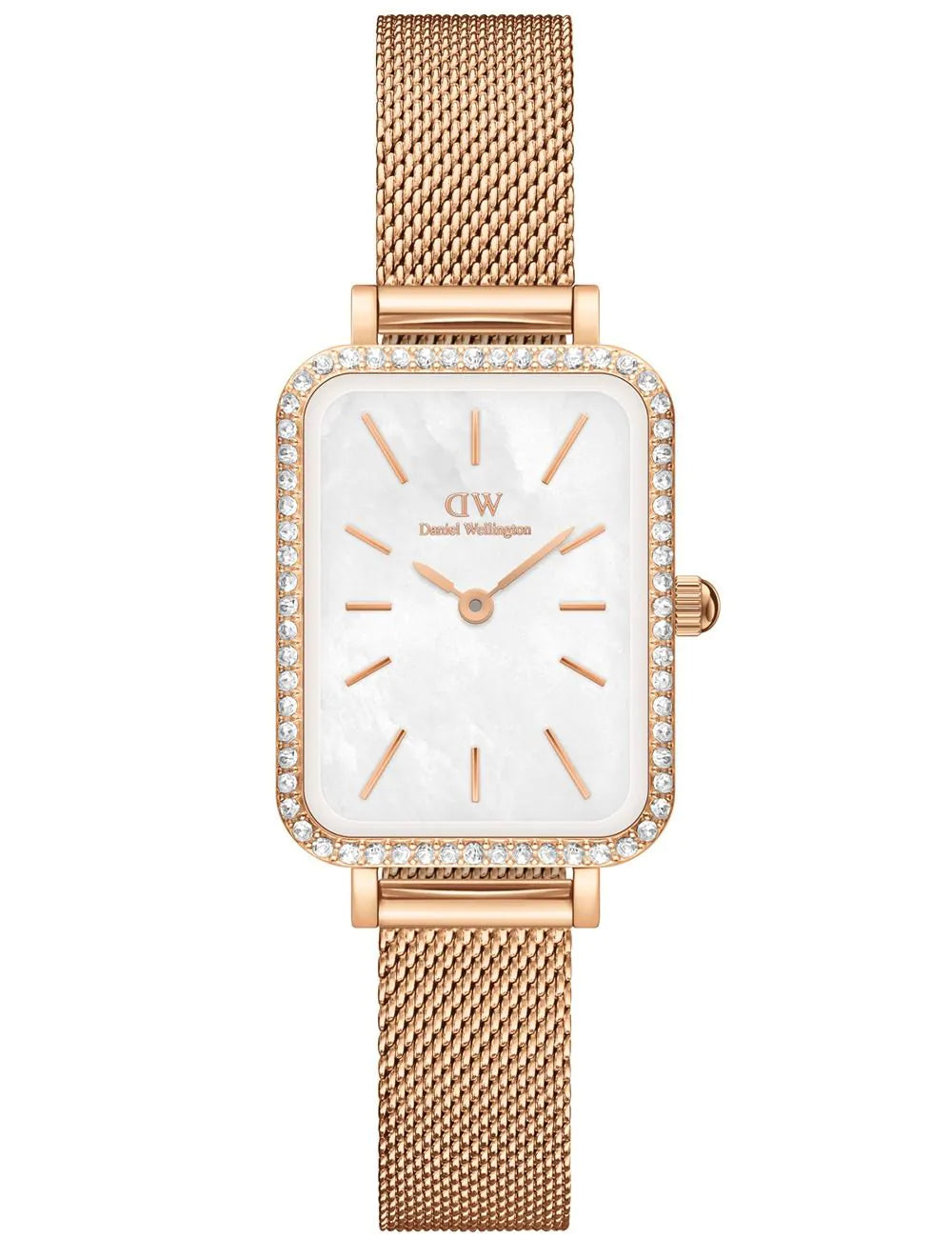 Daniel Wellington DW00100674 Ladies Watch Quadro Lumine Bezel Melrose 26mm 3ATM