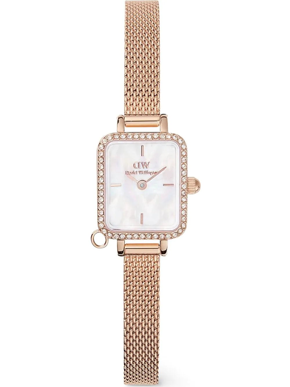 Daniel Wellington DW00100751 Ladies Watch Quadro Mini Charm Bezel 18mm 3ATM