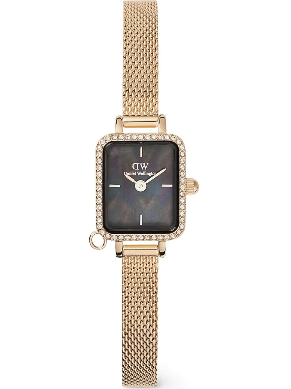 Daniel Wellington DW00100752 Ladies Watch Quadro Mini Charm Bezel 18mm 3ATM